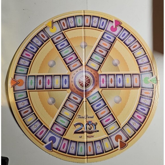 Trivial Pursuit 20th Anniversary Edition Family Board Trivia Game - Complete - Picture 2 of 8